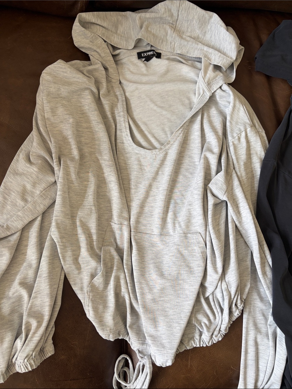 Express Two Hooded Drawstring Tops - Picture 2 of 3